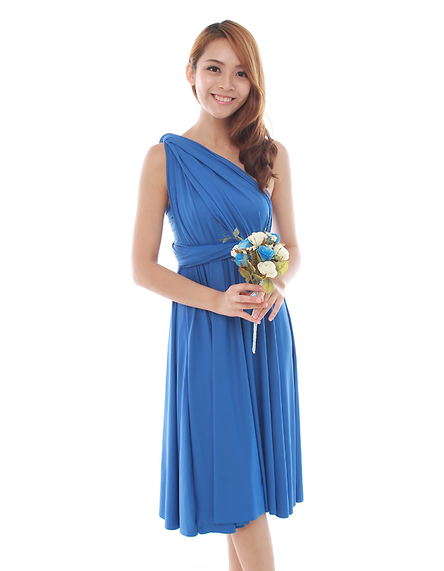 Cherie Convertible Classic Dress in Royal Blue